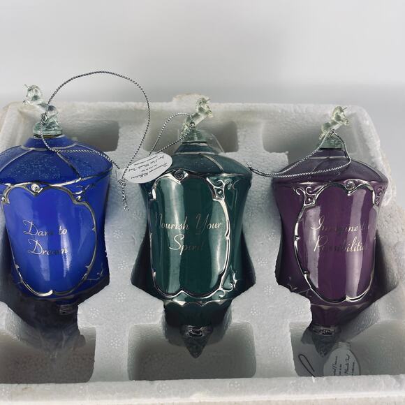 The Bradford Editions Heirloom Porcelain Ornaments Fairy Unicorns - Picture 2 of 3